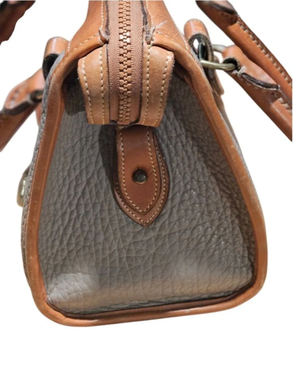 Vintage Dooney & Bourke Satchel One Size Brown & Beige